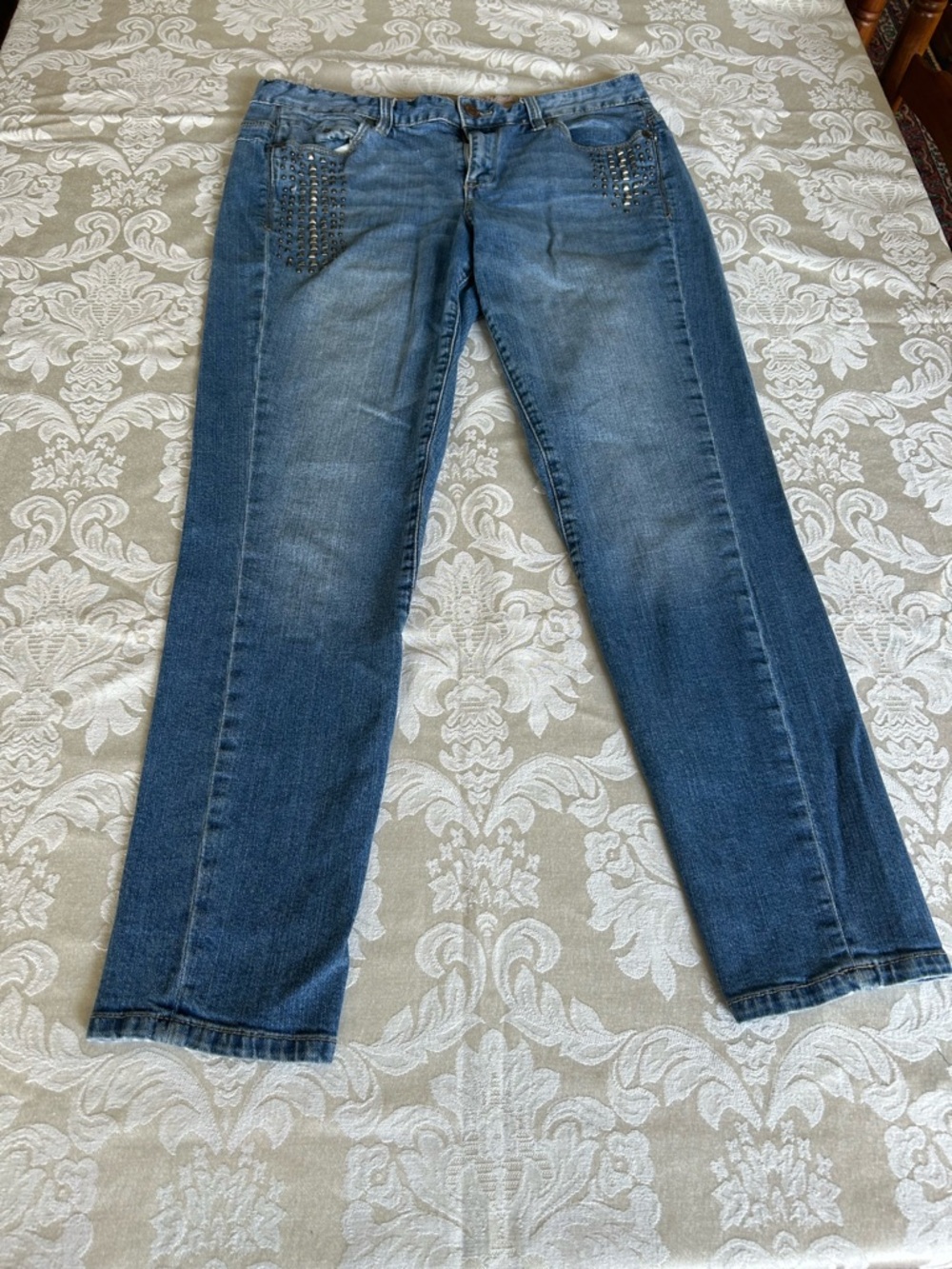 Calvin Klein Jeans retro studded pocket jeans sz 28/6
